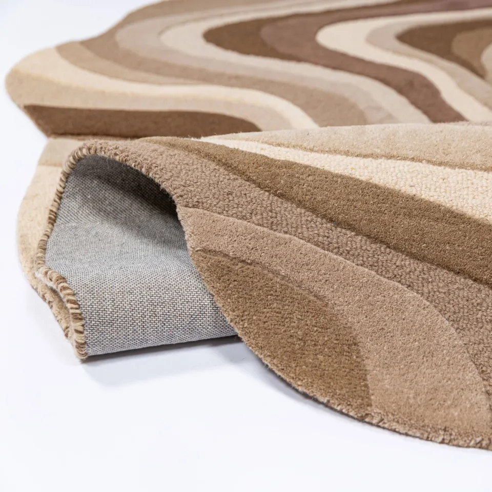 Flair Rugs Envy wollen vloerkleed bruin, foto 3