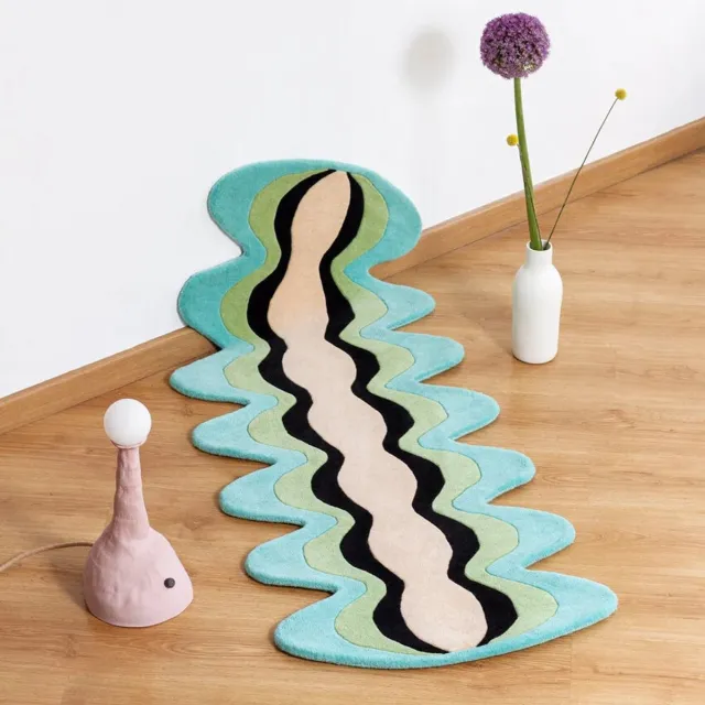Tarta Gelatina loper vloerkleed Jelly Worm - 60x150 cm Blauw