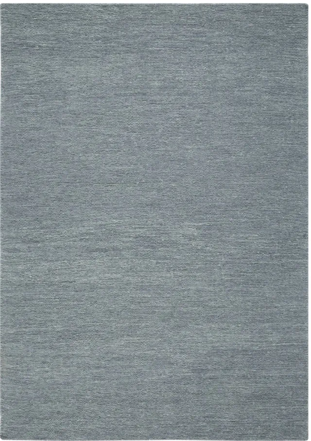 Lino Sera Denim Blue Sumack Tapijt 250x350cm - 100% Handgesponnen Wol - Authentiek Vlakgeweven Vloerkleed – Laagpolig Natuurlijk Luxe Tapijt voor Woonkamer, Eetkamer of Slaapkamer