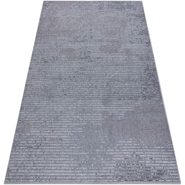 RUGSX Kleden Rugsx Tapijt HEOS 78596 zilver / rozekleuring LINIE 160x220 cm Grijs