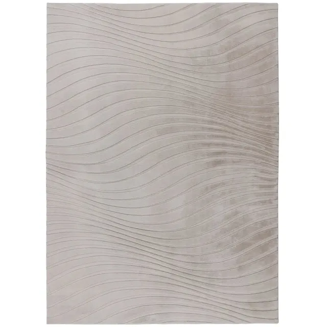 Dutch XXL Japandi Vloerkleed | Tapijt | Comfort | Golven | Licht Taupe