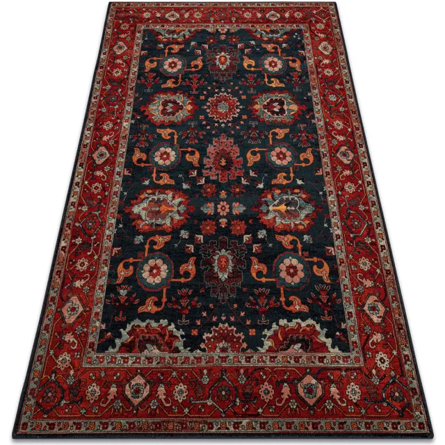 RUGSX Kleden Rugsx tapijt POLONIA Tesoro Frame marineblauw 200x300 cm