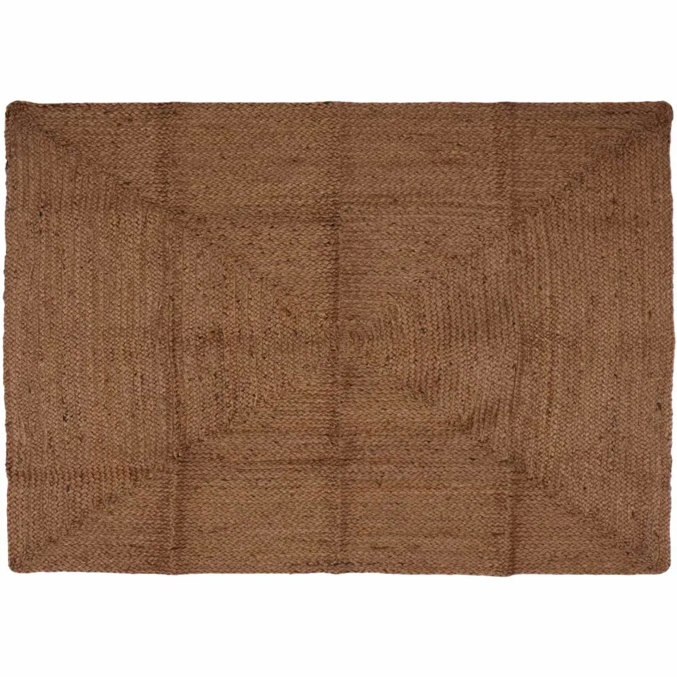 vidaXL Gebied Tapijt Grijs 140 x 200 cm Jute