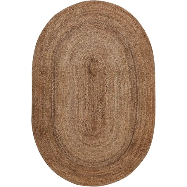 Beliani DEMIRCI - Laagpolig vloerkleed - Beige - Jute