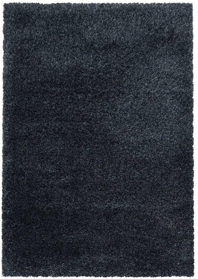 Dutch XXL Hoogpolig Vloerkleed | Tapijt | Shaggy | Fluffy | Uni | Antraciet | 160x230 cm