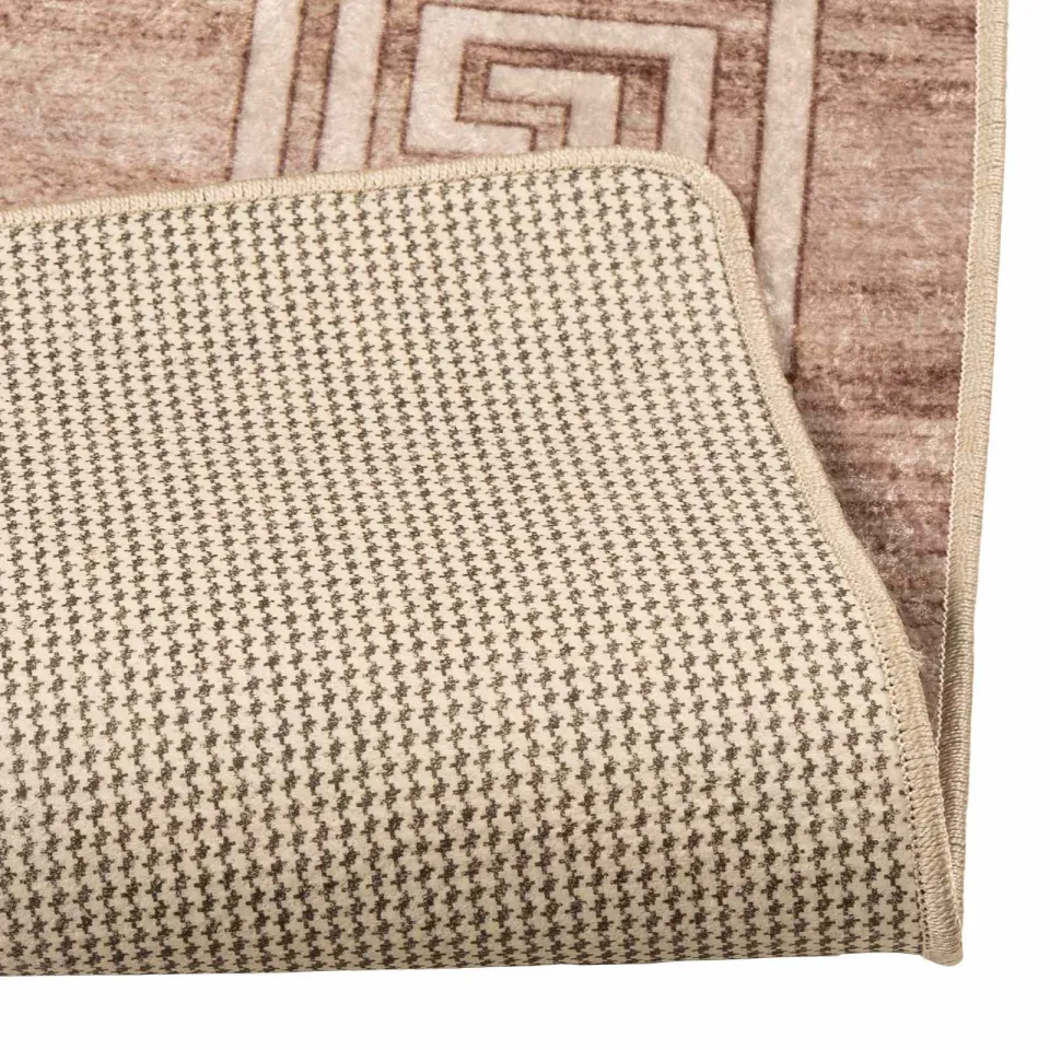 vidaXL Vloerkleedloper MARSA Beige en goud 80 x 100 cm, foto 4