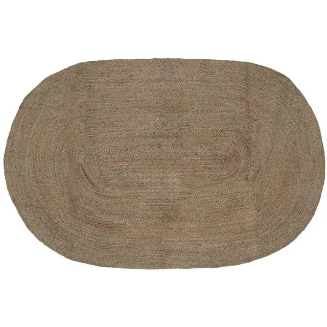 vidaXL Vloerkleden - Grijs - 205 - x - 305 - cm - Jute