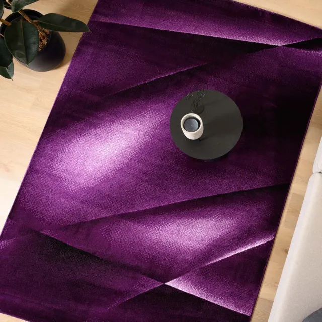 Tapeso Abstract vloerkleed - Vision paars