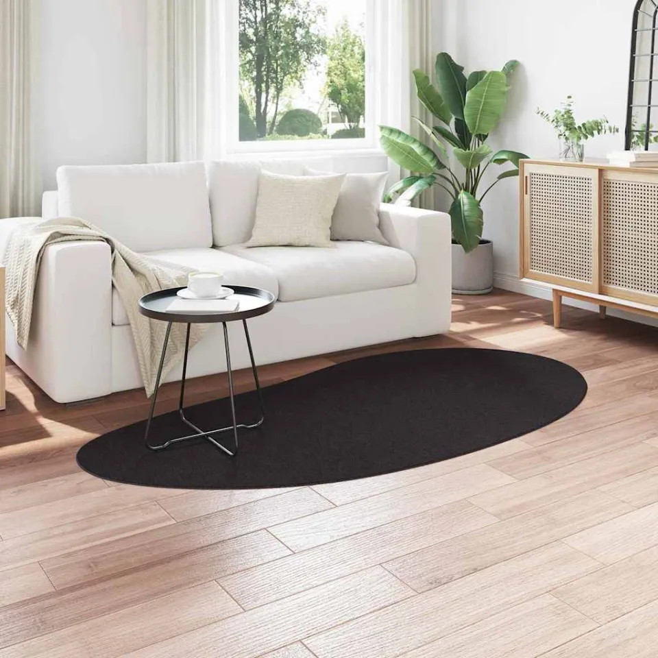 vidaXL Tapijt HUARTE Zwart 100 x 200 cm Polyester, foto 3