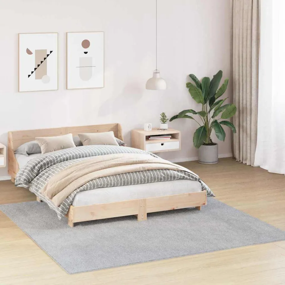 vidaXL Antislip Shaggy Tapijt Grijs 200 x 200 cm PP, foto 2