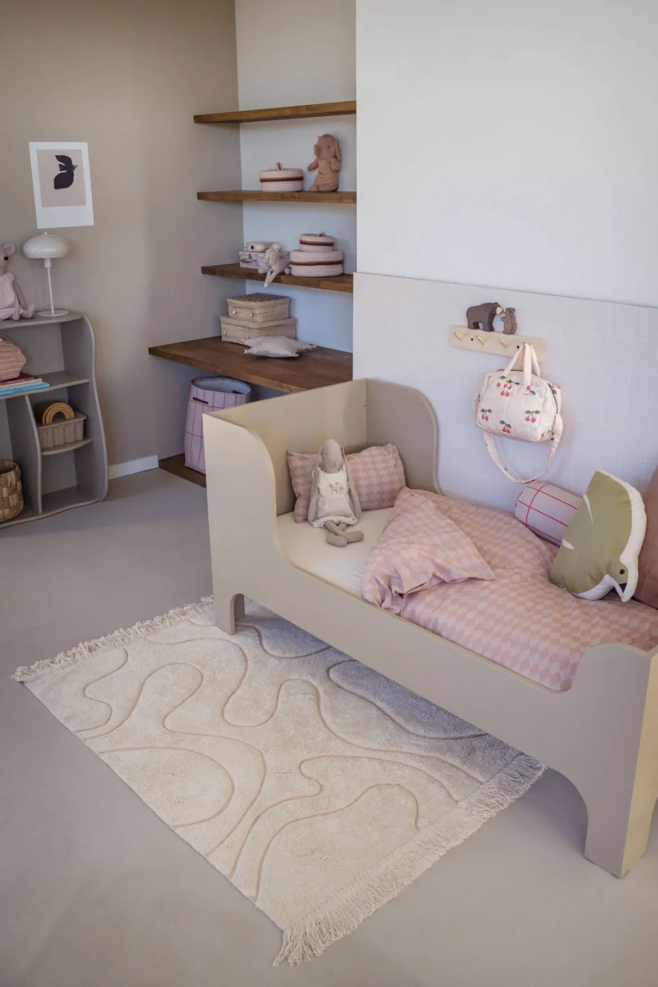 Tapis Petit kindervloerkleed Vera (130x90 cm) crème/roze, foto 3
