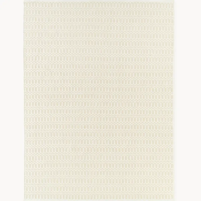 Westwing Collection Handgeweven in- & outdoor vloerkleed Rune met geometrisch patroon Beige