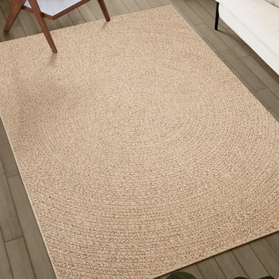 vidaXL Vloerkleed ZIZUR binnen en buiten 80x250 cm jute look bruin, foto 3