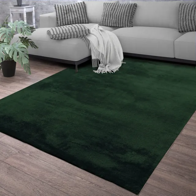 TT Home Woonkamer korte pool effen modern design wasbaar 80 x 150 cm Vierkant 80 x 150 cm Vierkant Groen