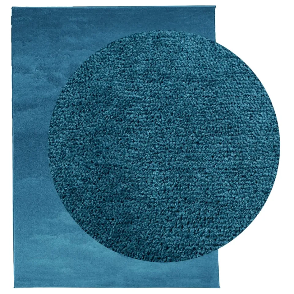 vidaXL Vloerkleed OVIEDO laagpolig 240x340 cm turquoise, foto 2