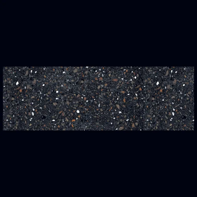 MD-Entree MD Entree - Keukenloper - Vloerkleed - Machinewasbaar - Cook&Wash - Terrazzo - 50 x 150 cm Zwart