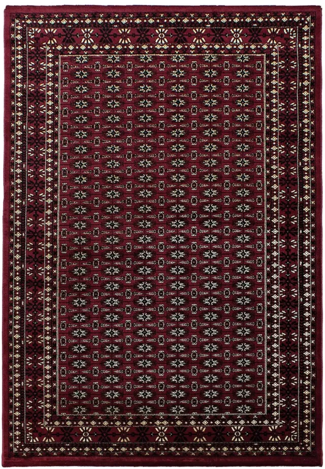 Tapijtenmagazijn Rabat – Klassiek Vloerkleed – Rood – Laagpolig & Oosters Design