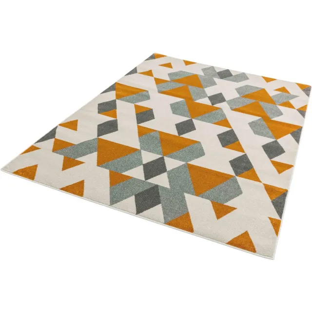 easy living Laagpolig vloerkleed Easy Living Colt Pyramid Rust - 200x290 cm Bruin