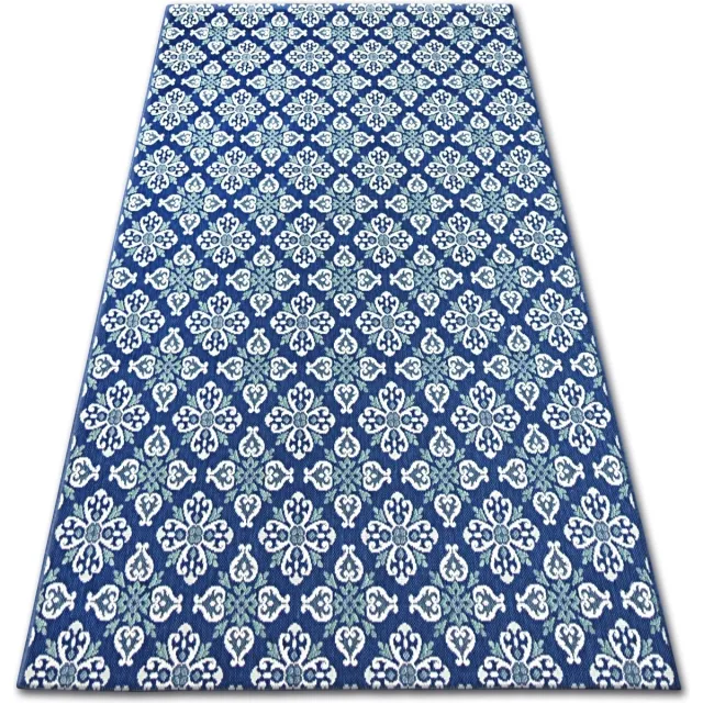RUGSX Kleden Rugsx Sisal tapijt SISAL COLOR 19246/699 Bloemen blauwk 160x230 cm