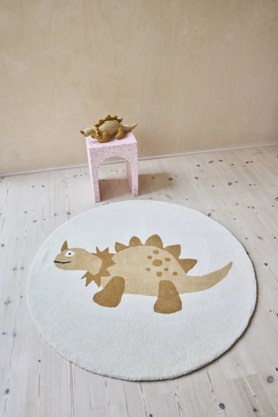 OYOY Mini Dino vloerkleed bruin, foto 3