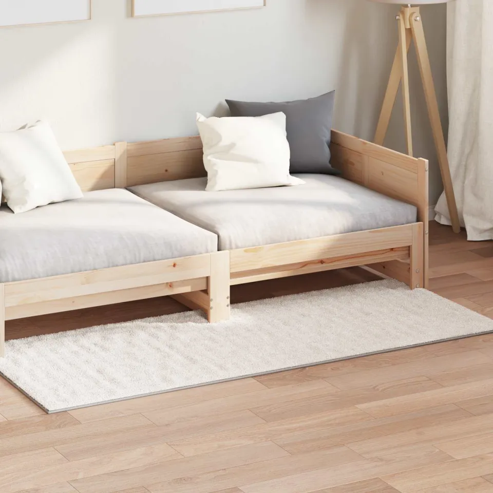 vidaXL Binnen kleed SIROLO Beige 80 x 150 cm Polyester Medium Pile, foto 3