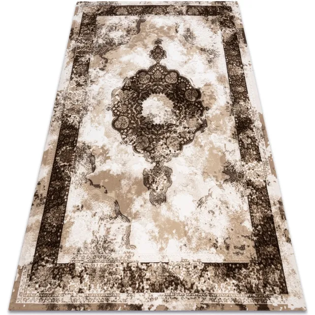 RUGSX Kleden Rugsx Tapijt ACRYL VALENCIA 9987 ORNAMENT, KADER, gewre 80x150 cm Beige