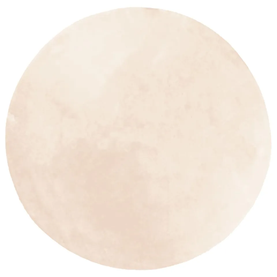 vidaXL Vloerkleed HUARTE laagpolig zacht wasbaar Ø 80 cm beige, foto 3