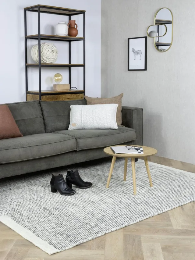 home collection Vloerkleed MOMO Rugs Home Collection Teppe Black/White 200x300 Zwart/Wit