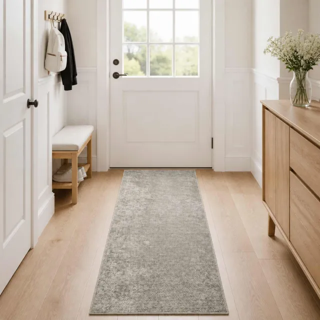 vidaXL Vloerkleed Beige 50 x 250 cm 100% Polyester 3 mm Wasbaar, foto 2