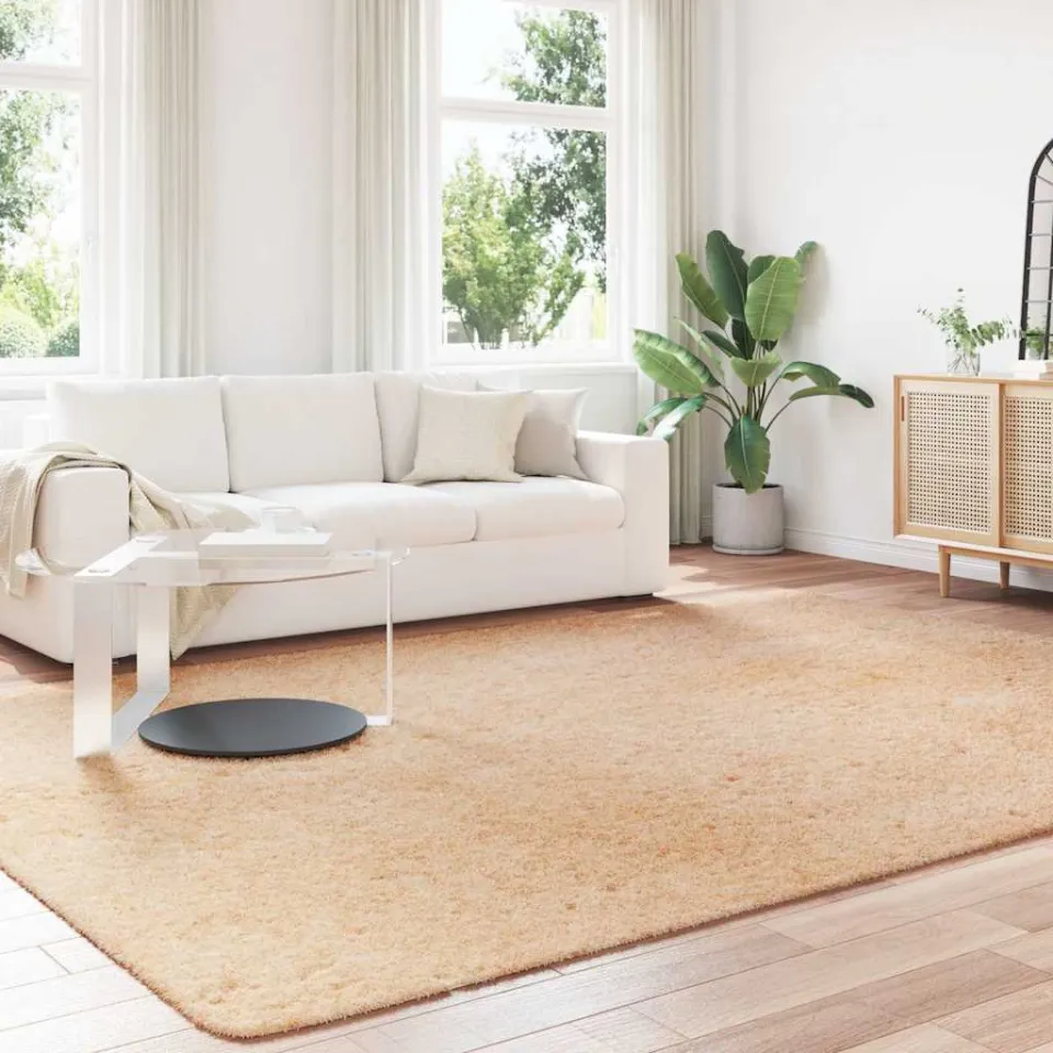 vidaXL Hoogpolig vloerkleed NAVARRA 240x340 cm polyester beige, foto 2
