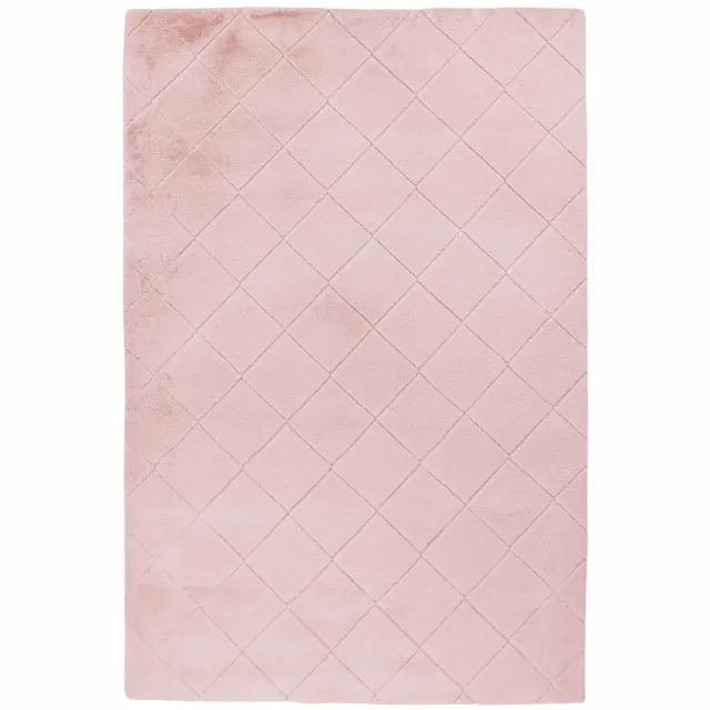 Dutch XXL Fluffy Vloerkleed | Tapijt | Imala | Ruiten | Roze
