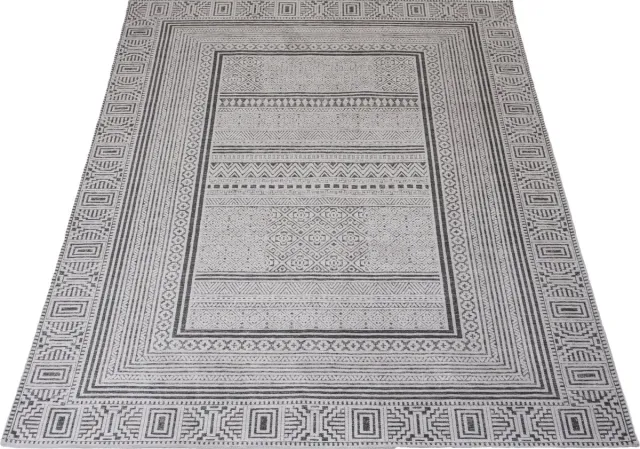 Veer Carpets Vloerkleed Coco - Laagpolig Synthetisch Vloerkleed – Modern / Tijdloos Design Grijs