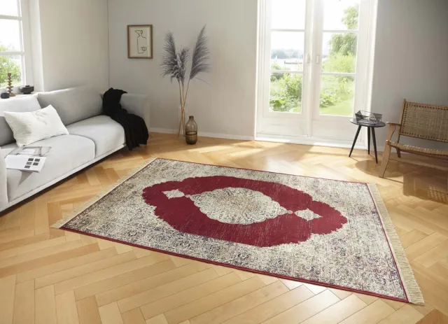 Nouristan Oosters tapijt Hamun - beige/rood 200x300 cm