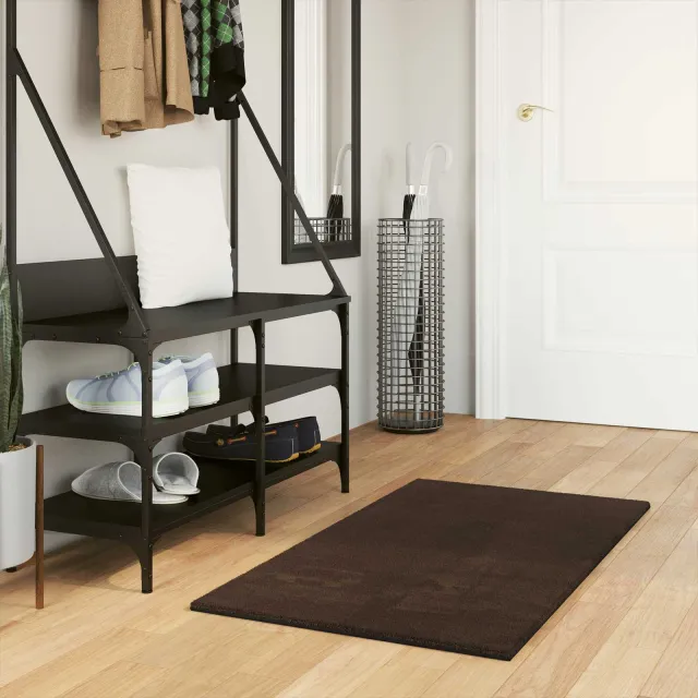 vidaXL Medium pile zachte en wasbare tapijt HUARTE Bruin 60 x 110 cm, foto 2