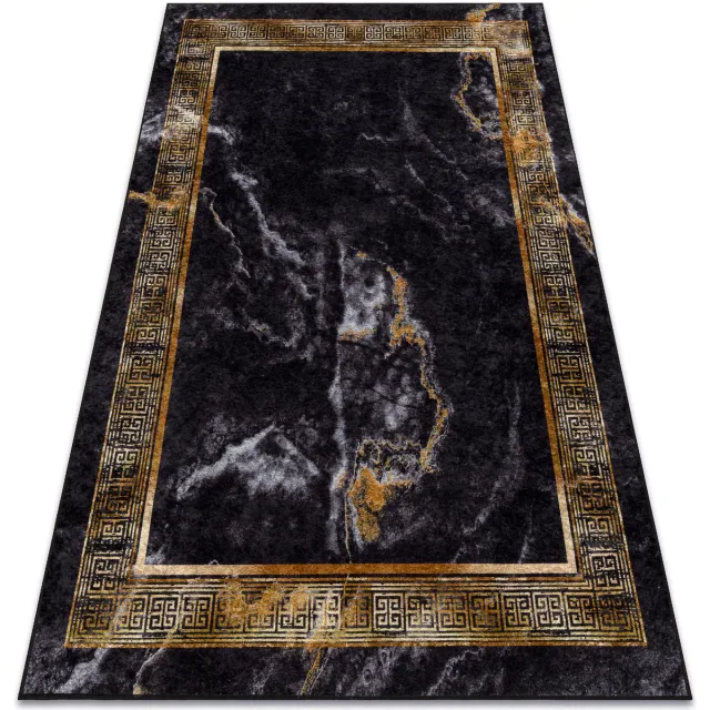 RUGSX Kleden Rugsx MIRO 51278.809 tapijt wasbaar marmer, grieks antis 120x170 cm Zwart
