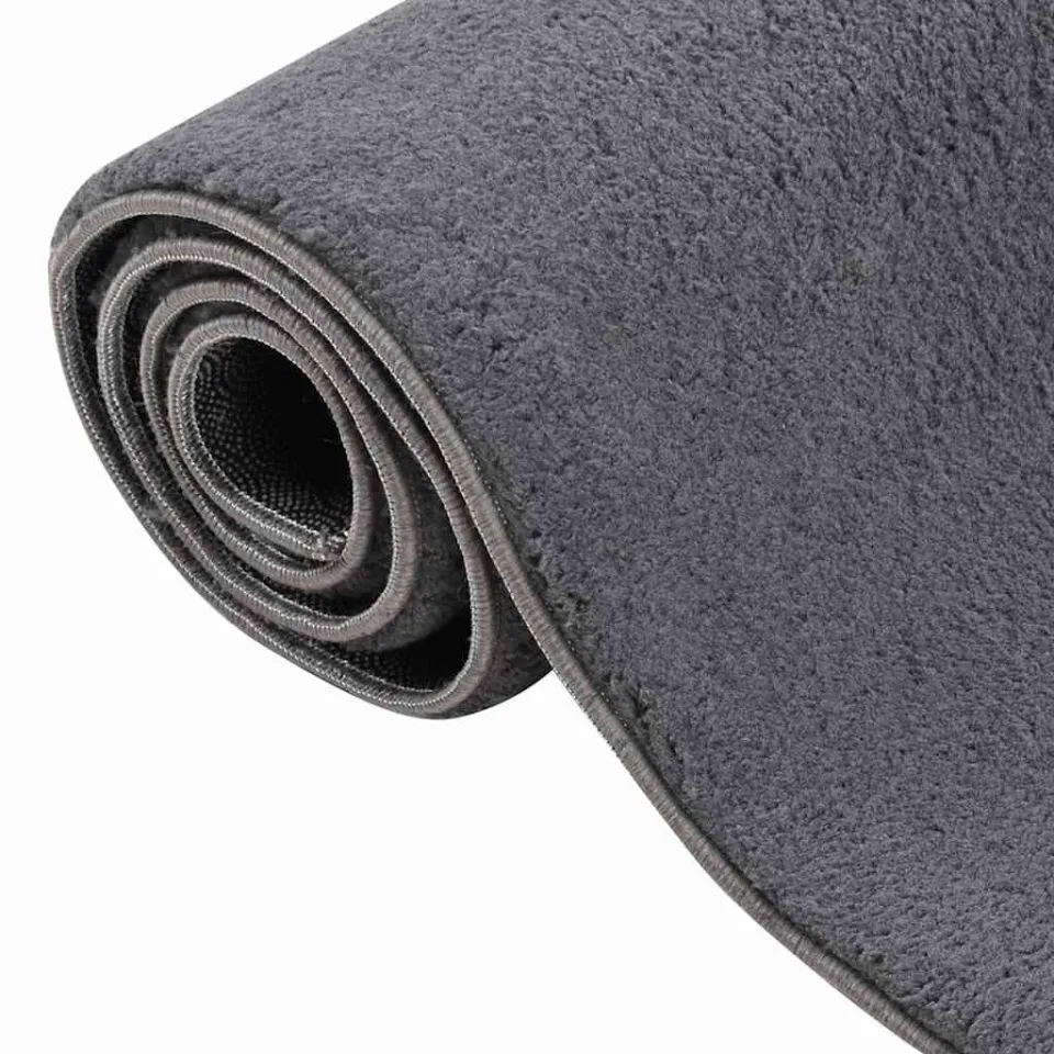vidaXL Vloerkleed wasbaar korte pool anti-slip 160x230 cm antraciet, foto 4