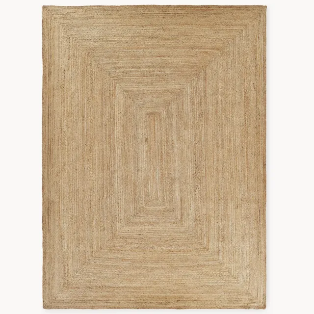 Westwing Collection Handgemaakt juten vloerkleed Sharmila Beige