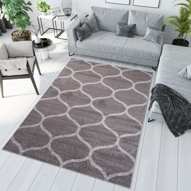 Tapiso Jawa Vloerkleed Grijs Woonkamer Modern Tapijt Grijs 3