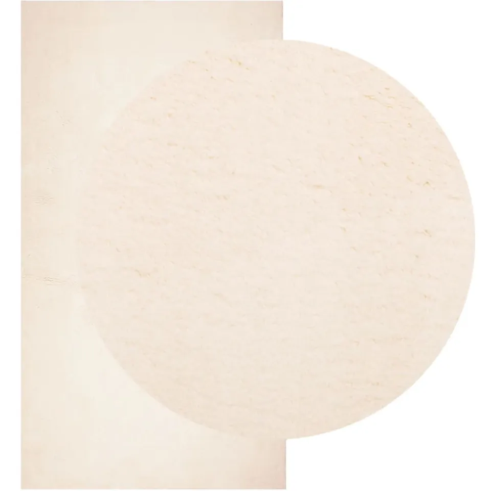 vidaXL Vloerkleed HUARTE laagpolig zacht wasbaar 80x150 cm beige