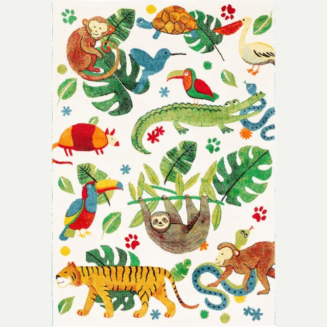 Pergamon Vloerkleed Kindertapijt Maui Kids Jungle Mulit
