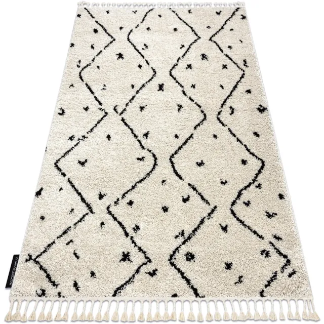 RUGSX Kleden Rugsx Tapijt BERBER TETUAN B751 zigzag , crème Beige