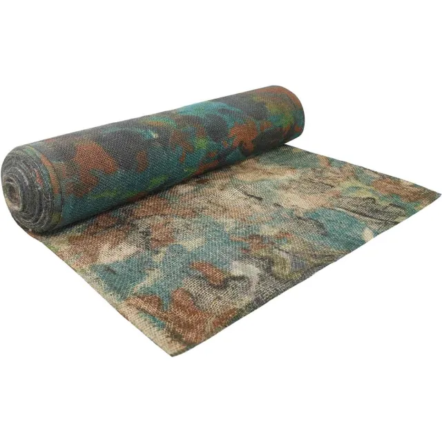 vidaXL Tuin - Jute - Net - 160 - cm - x - 10 - m - 280 - gsm - 100% - Tossa - Jute - Camouflage