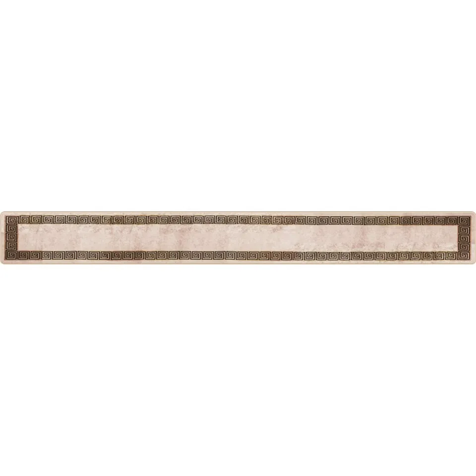 vidaXL Vloerkleedloper MARSA Beige en zwart 50 x 450 cm