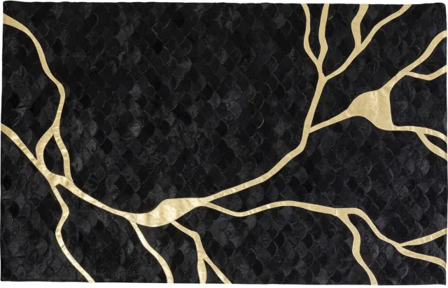 Kare Design Vloerkleed Fulmine zwart 240x170cm Kare Design