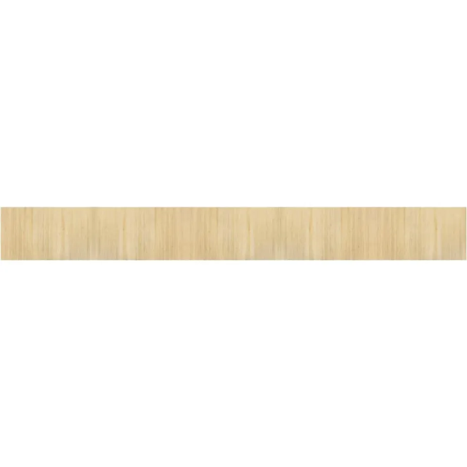 vidaXL Vloerkleed rechthoekig 60x500 cm bamboe lichtnaturel beige, foto 3