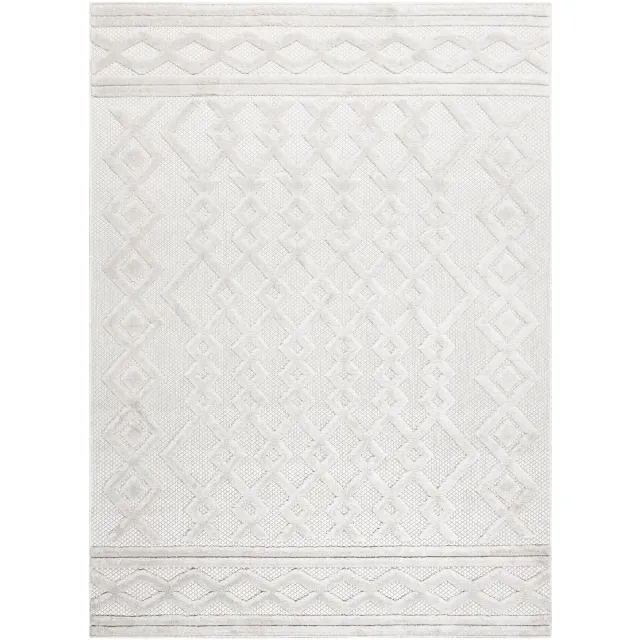 RUGSX Kleden Rugsx Tapijt SANTO SISAL 58389 Ruit, geometrisch, zigzag 200x290 cm Beige