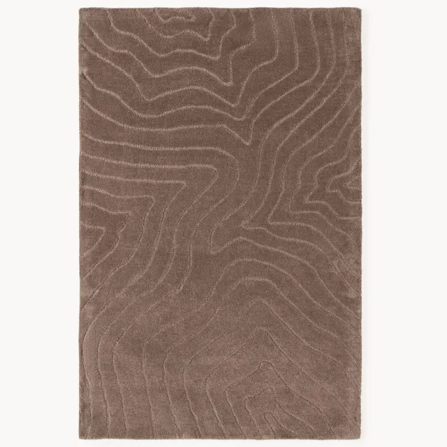 Westwing Collection Handgetuft wollen vloerkleed Aaron Bruin