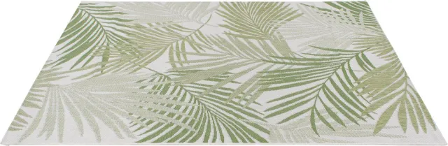 Dutch Lifestyle Vloerkleed Palm Light Green 160x230cm - Indoor/Outdoor Grijs