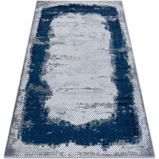 RUGSX Kleden Rugsx Tapijt CORE A004 Kader, schaduw - structureel, 200x290 cm Blauw