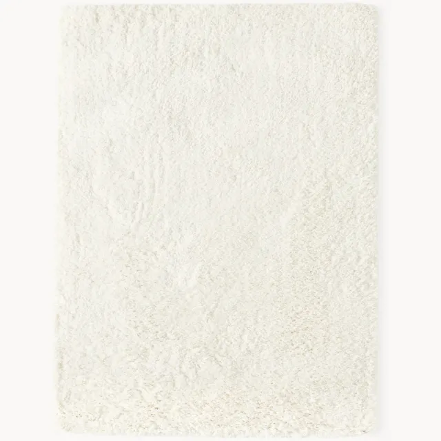 Westwing Collection Hoogpolig extra zacht vloerkleed Leighton Wit